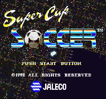 Super Cup Soccer (Japan) screen shot title